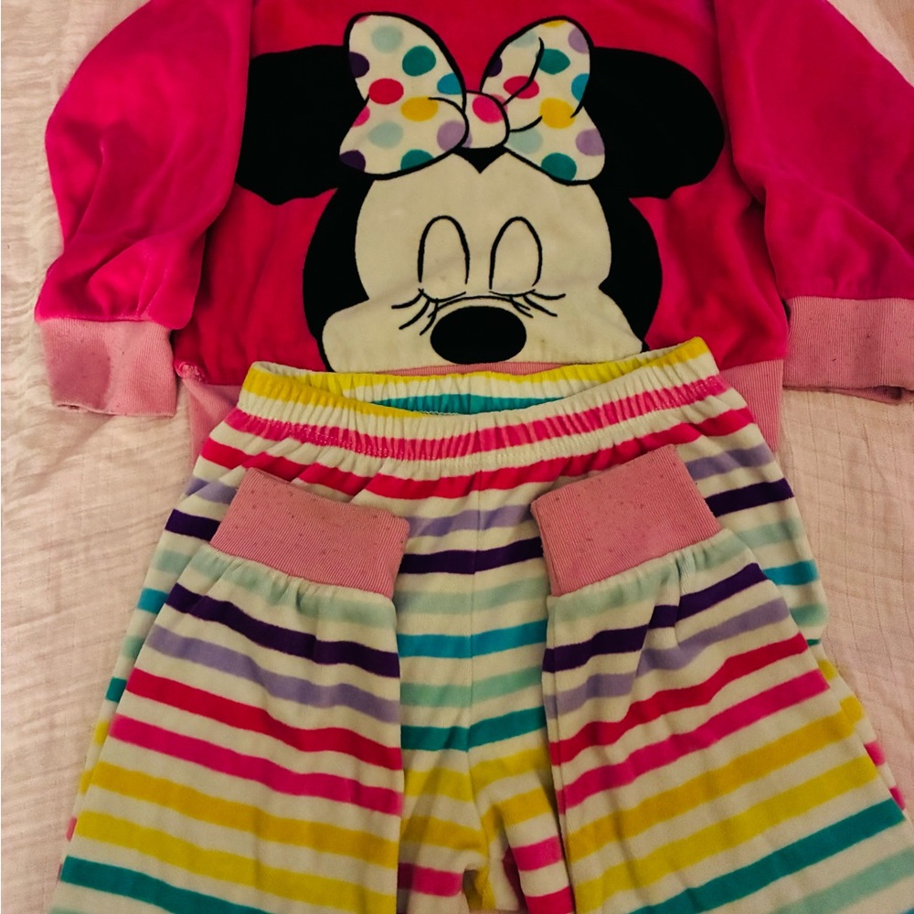 Disney Pink Minnie Mouse Pajama Set